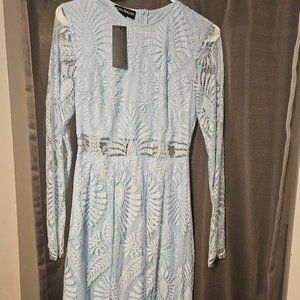 Light blue floral dress